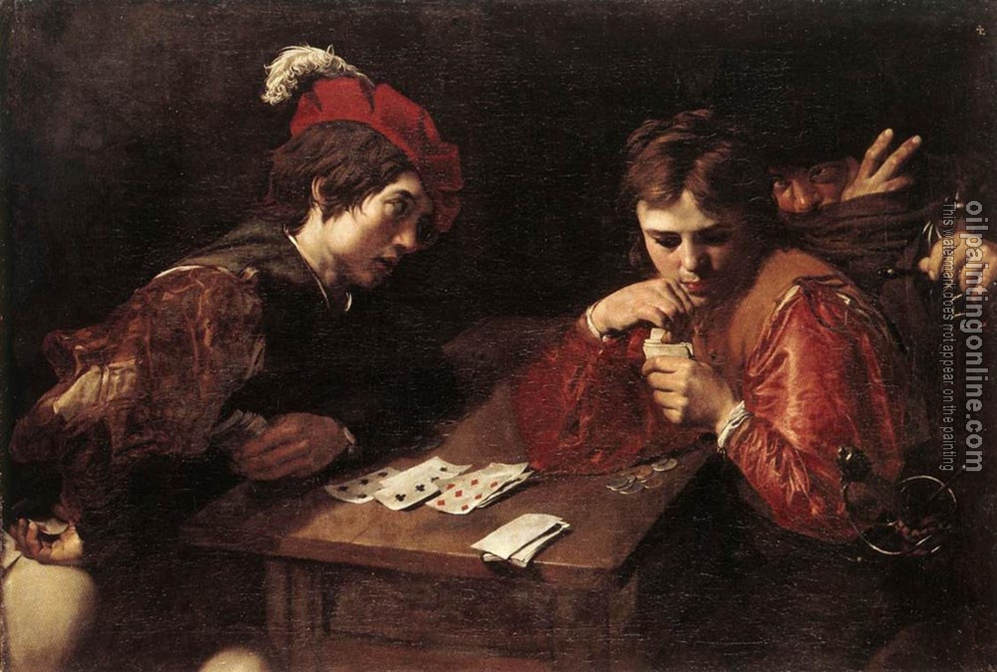 Valentin, Jean de Boulogne - Card-sharpers